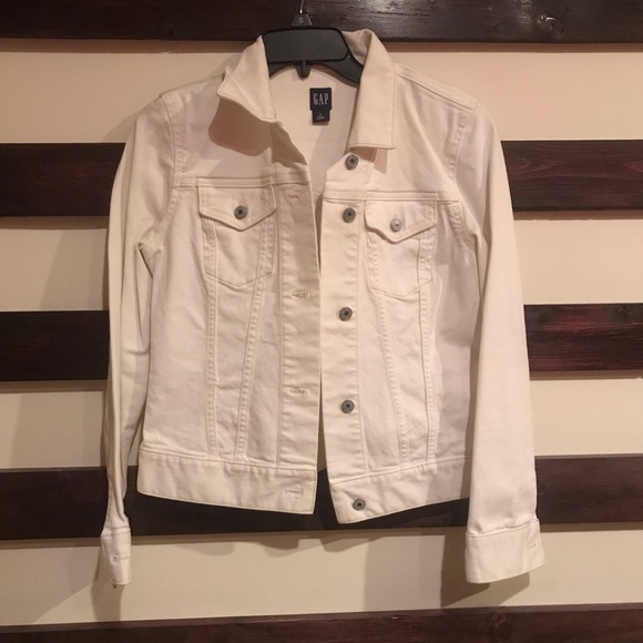 White jean jacket NWOT - Picture 2 of 2